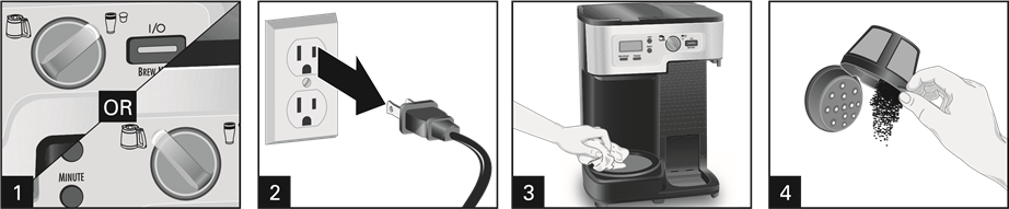 Hamilton Beach - FlexBrew 49983 - Bakım ve Temizlik - Adım 1 Bakım ve Temizlik - Adım 1
