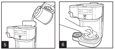 Hamilton Beach - 49980Z - Hooldus ja puhastamine – kannu pool - Samm 2 Hooldus ja puhastamine – kannu pool - Samm 2
