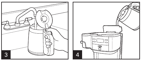 Hamilton Beach - 49980Z - Kuidas kasutada kannu poolt - Samm 2 Kuidas kasutada kannu poolt - Samm 2