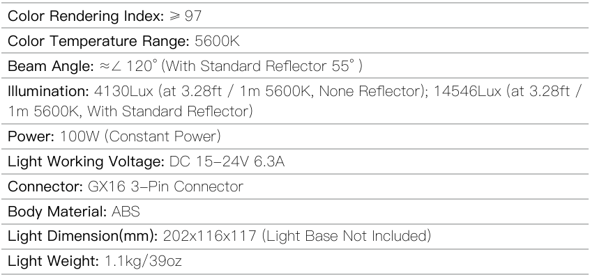 COLBOR - CL100-M - Especificaciones Especificaciones