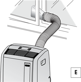 DèLonghi - PAC AN140HPEC - Balkonska vrata Balkonska vrata