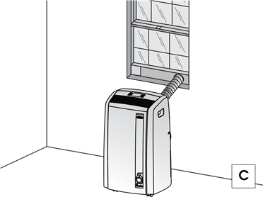 DèLonghi - PAC AN140HPEC - Dvižno okno Dvižno okno
