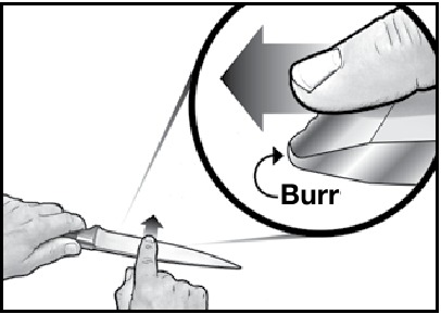 Chef's Choice - 250 - Stage 2 - Detecting a burr Stage 2 - Detecting a burr