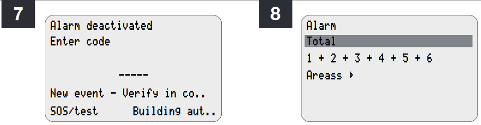 Nice - Silenya Adv - Alarmı kurma - Adım 1 Alarmı kurma - Adım 1