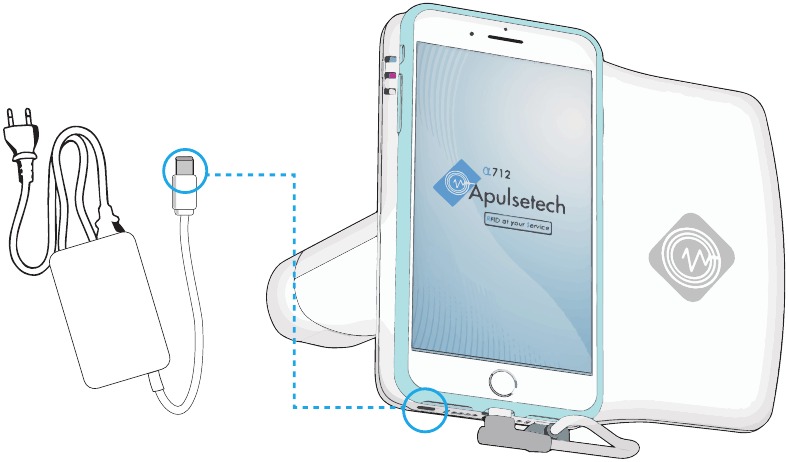 Apulsetech - a712 - Carga de la batería - a712 y teléfono móvil Carga de la batería - a712 y teléfono móvil