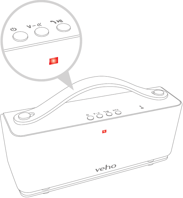 Veho - MR7 - Indikator nizke baterije Indikator nizke baterije