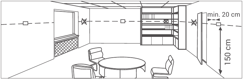 GENERAL LIFE - MITRA 220 RF - COLOCACIÓN DEL TERMOSTATO DE AMBIENTE - Parte 1 COLOCACIÓN DEL TERMOSTATO DE AMBIENTE - Parte 1