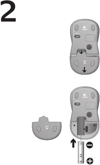 Logitech - M310 - O'rnatish - 2-qadam O'rnatish - 2-qadam