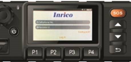 Inrico - TM-7 Plus - The user configure IP based on the platform server and then login. Потребителят конфигурира IP въз основа на платформата сървър и след това влиза.