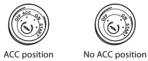 Pioneer - MVH-S210DAB - ACC position ACC position