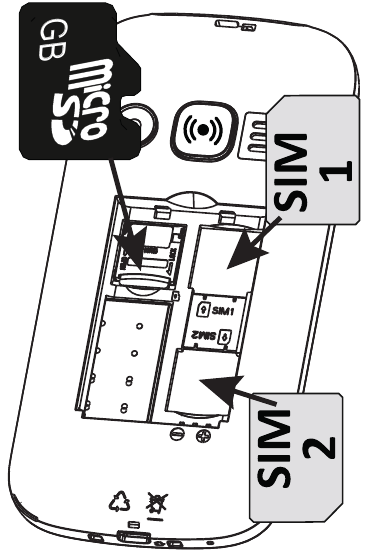 Doro - 1360 - SIM-kartani joylashtiring SIM-kartani joylashtiring
