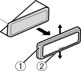 Pioneer - DEH-S120UB - Remove the trim ring. Remove the trim ring.
