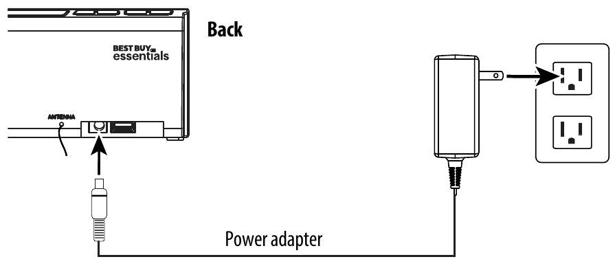 BEST BUY essentials - BE-CLOPP3 - Сағат радиосын орнату - 2-қадам Сағат радиосын орнату - 2-қадам