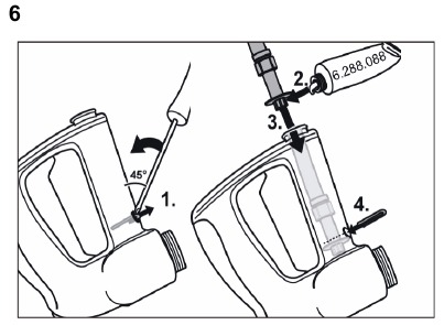 Kärcher - HDS 995 M/MX Eco - Instalace náhradní vysokotlaké hadice Instalace náhradní vysokotlaké hadice