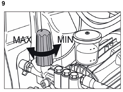 Kärcher - HDS 995 M/MX Eco - Set working pressure and flow rate - Appliance setting Set working pressure and flow rate - Appliance setting