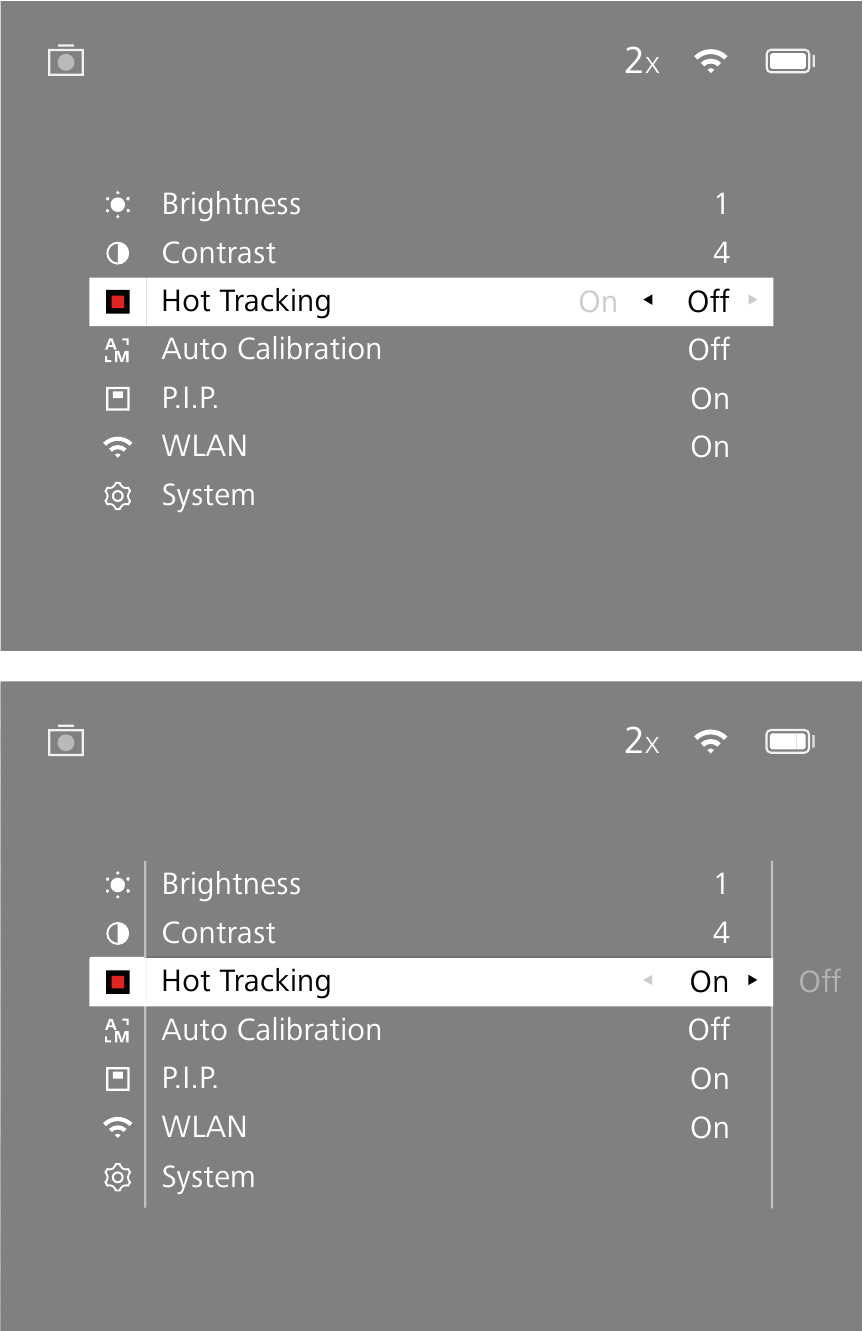 ZEISS - DTI 3/35 - Utilizarea meniului Utilizarea meniului