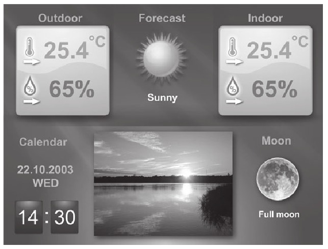 Oregon Scientific - TW686 - ECRANUL DE PROGNOZĂ METEO ECRANUL DE PROGNOZĂ METEO