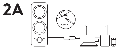 Logitech - Z200 - COLLEGA GLI ALTOPARLANTI - Passaggio 2 COLLEGA GLI ALTOPARLANTI - Passaggio 2