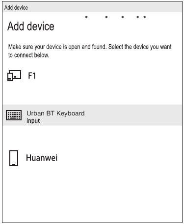 Urban Factory - ONLEE BBK01UF - Connessione Bluetooth - Passaggio 3 - Aggiunta di un dispositivo Connessione Bluetooth - Passaggio 3 - Aggiunta di un dispositivo
