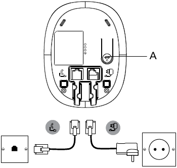 Motorola - C1L - Onderkant van de basis Onderkant van de basis