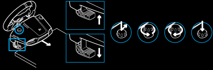 Logitech - G923 - PËRDORIMI I KAPËSEVE TË MONTIMIT PËRDORIMI I KAPËSEVE TË MONTIMIT