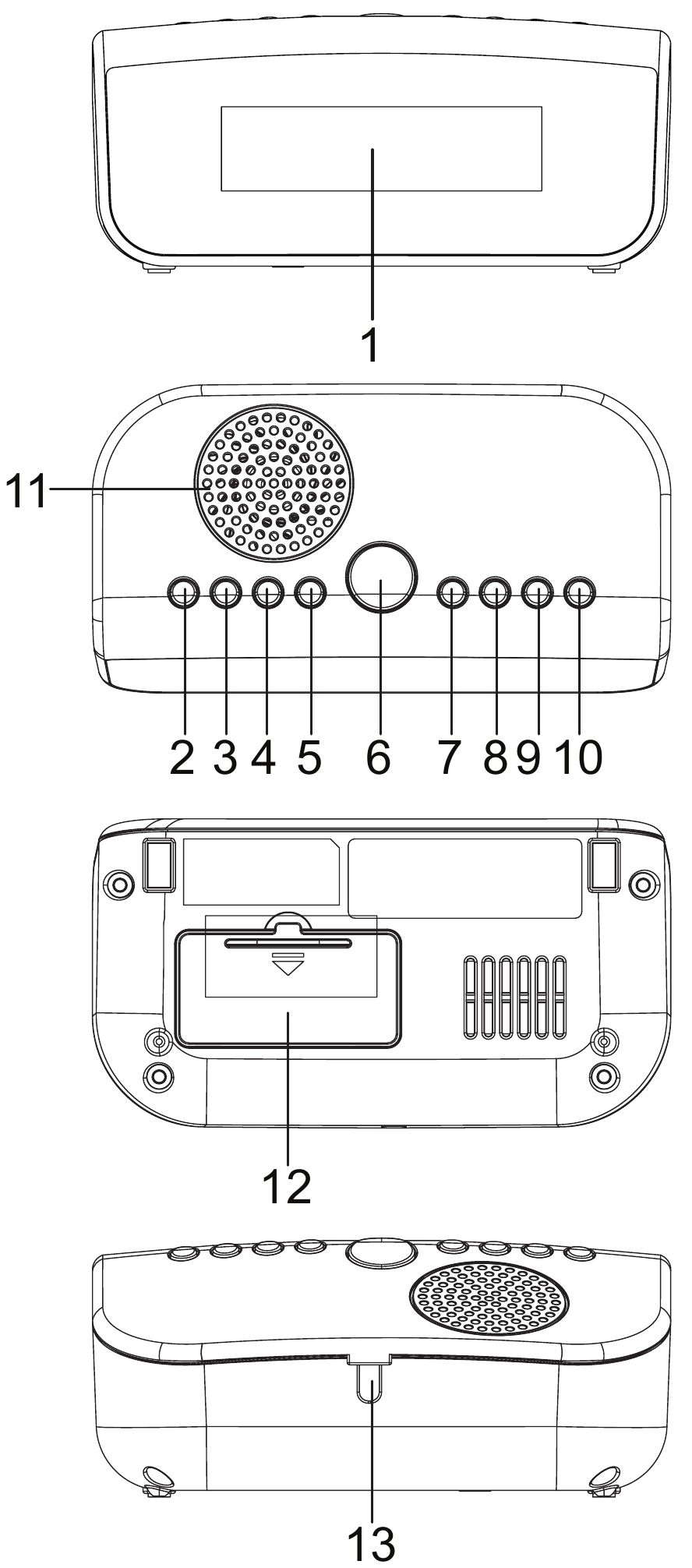 Muse - M-12 CR - UMIESTNENIE OVLÁDACÍCH PRVKOV UMIESTNENIE OVLÁDACÍCH PRVKOV