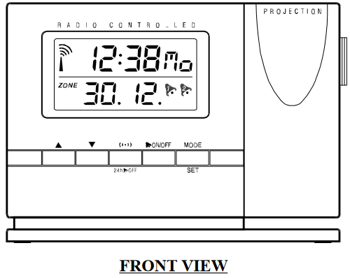Oregon Scientific - RM318P - GLAVNE ZNAČAJKE - PREDNJI POGLED GLAVNE ZNAČAJKE - PREDNJI POGLED