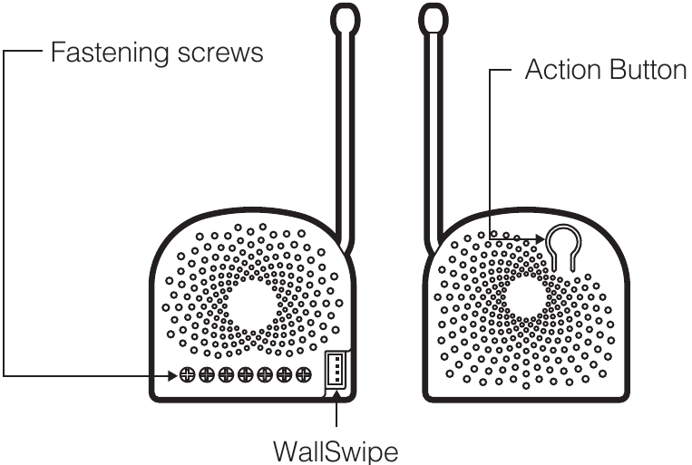 Aeotec - Nano Shutter ZW141 - Käytetään tässä oppaassa Käytetään tässä oppaassa