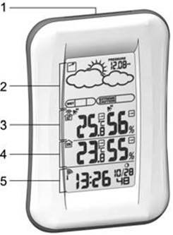 Oregon Scientific - BAR688HG - Clock - front overview Laikrodis - priekinė apžvalga