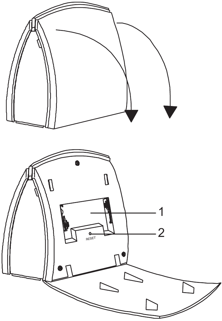 Oregon Scientific - RM912B - STRAŽNJI POGLED STRAŽNJI POGLED