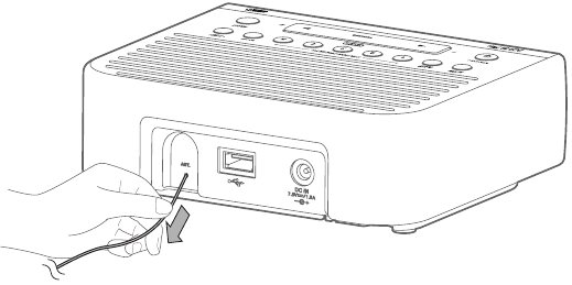 Sangean - DCR-89+ - Listening to the Radio - Step 1 Listening to the Radio - Step 1