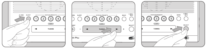 Sangean - DCR-89+ - Listening to the Radio - Step 7 Listening to the Radio - Step 7