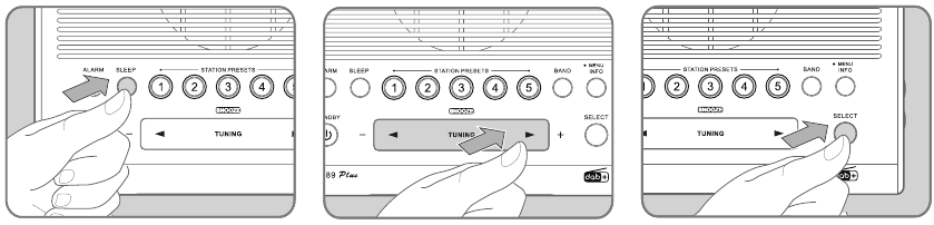 Sangean - DCR-89+ - Listening to the Radio - Step 8 Listening to the Radio - Step 8