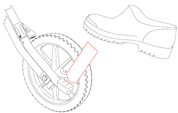 Dietz - TAiMA XC - Using the Curb Climber Използване на устройството за преодоляване на бордюри