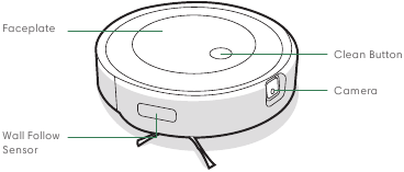 iRobot - Roomba j6+ - Pogled od zgoraj robotskega sesalnika Pogled od zgoraj robotskega sesalnika