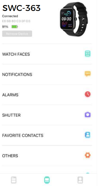 Denver - SWC-363 - Ühendage nutikell rakendusega - Samm 3 Ühendage nutikell rakendusega - Samm 3