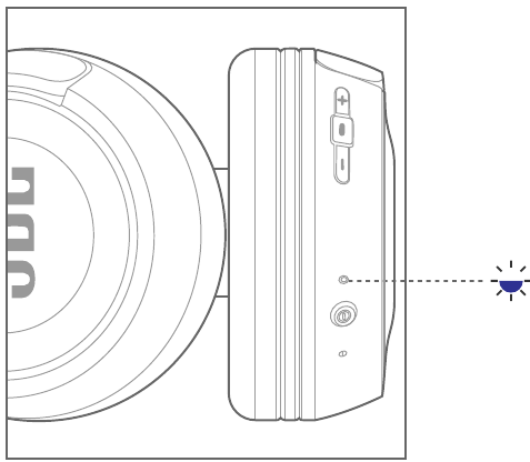 JBL - Harman T450BT - Comportamento do LED Comportamento do LED