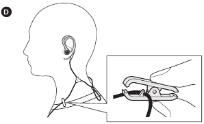 Audio-Technica - ATH-SPORT10 - Регулятор длины кабеля / Зажим для кабеля Регулятор длины кабеля / Зажим для кабеля