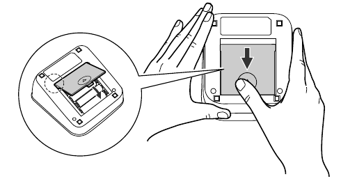 Omron - M2 Basic - Baterijų įdėjimas/pakeitimas - 2 žingsnis Baterijų įdėjimas/pakeitimas - 2 žingsnis