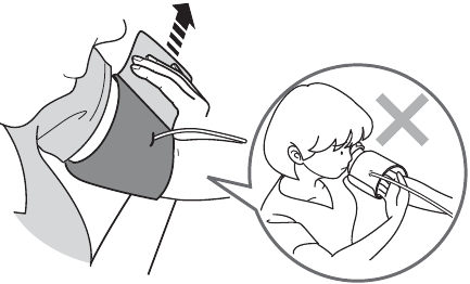 Omron - M3 - Rankos manžetės uždėjimas - 3 žingsnis - Saugus užsegimas Rankos manžetės uždėjimas - 3 žingsnis - Saugus užsegimas