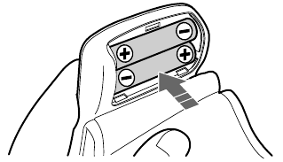 Omron - RS6 - Installing/Replacing the Batteries - Step 2 Installing/Replacing the Batteries - Step 2
