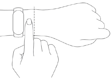 Xiaomi - Mi Band 6 - Wearing - Tightening the device Wearing - Tightening the device