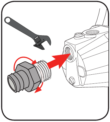Ozito - TRP-650 - Ligar a Mangueira/Tubo à Entrada de Sucção - Passo 2 Ligar a Mangueira/Tubo à Entrada de Sucção - Passo 2