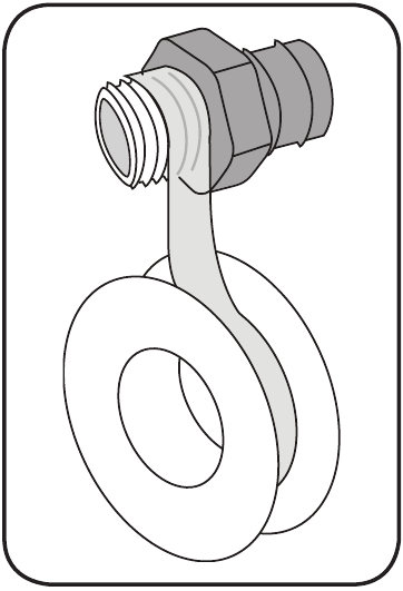 Ozito - TRP-650 - Ligar a Mangueira/Tubo à Entrada de Sucção - Passo 1 Ligar a Mangueira/Tubo à Entrada de Sucção - Passo 1