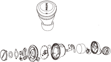 Philips - TAT1215 - Vyberte integrovanú batériu Vyberte integrovanú batériu