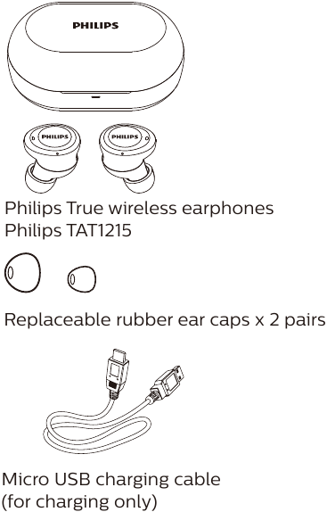 Philips - TAT1215 - Čo je v balení Čo je v balení