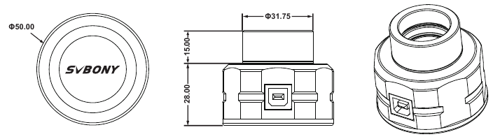SVBONY - SV105 - Estructura Estructura
