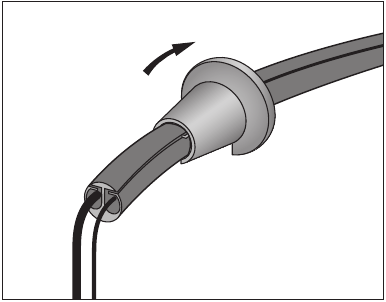 Bang & Olufsen - BeoLab 8000 - Conexiones - Cerrando la cubierta del cable Conexiones - Cerrando la cubierta del cable