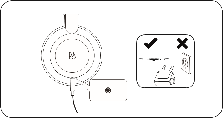 Bang & Olufsen - Beoplay H4 2nd Gen - Bruk med kabel Bruk med kabel