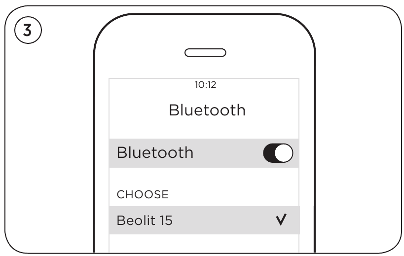 Bang & Olufsen - BeoLit 15 - Bluetooth® sidumine - Samm 3 Bluetooth® sidumine - Samm 3